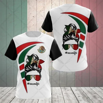 Потребителско име Мексико Череп Графични Тениски Лятна Готино Спортно Облекло за Мъже Мода Джърси Свободни Тениски Момче Оверсайз Блузи С Къс Ръкав