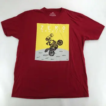 Тениска за мотокрос All Остъргване Мъжки 2XL, Червена тениска с изображение на мотоциклетист и колоездач, Нова тениска с дълги ръкави