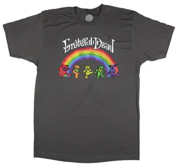 Мъжки t-shirt Grateful Dead с танцуващи мечки и изтъркан дъга