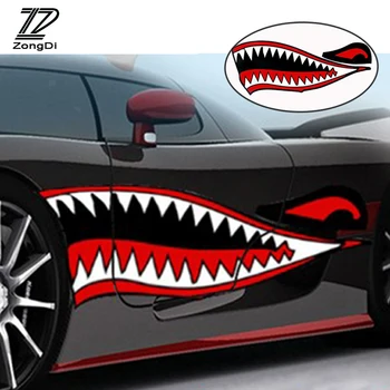 ZD 1бр Автомобилни стикери моделът Акулья Устата водоустойчив стикер за Mazda 3 6 cx-5 Lada granta Audi a4 b6 a3 BMW e39 e46 аксесоари