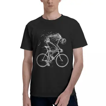 Тениска МТБ Cycling Crash 4 по-високо качество за възрастни, тениска Geeky Travel най-високо качество, с кръгло деколте, размер САЩ
