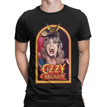 Мъжки тениски, Ozzy Osbourne, върхове от чист памук, забавни тениски с къс ръкав и кръгла яка, тениски големи размери