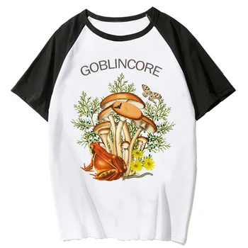 Тениска Goblincore, дамски градинска дрехи, манга, тениска за момичета, дизайнерски дрехи от манга