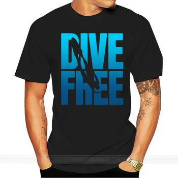Тениска Dive Free Freediver Тениска за свободното гмуркане памучен мъжка тениска лятна модна тениска на европейския размер