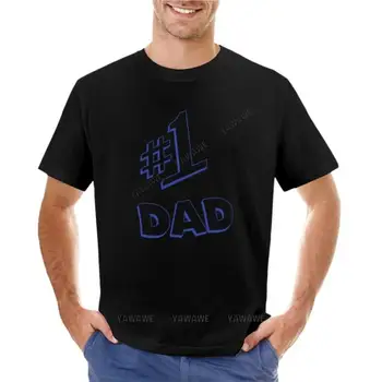 Номер # 1 Тениска за татко, тениска с къс ръкав, дрехи за хипита, тениски по поръчка, създайте своя собствена мъжка риза обучение