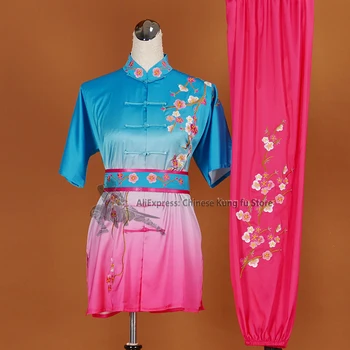 Дамски униформи тайдзи с бродерия за момичета, костюм Чанцюань Кунг-фу, комплекти за бойни изкуства, облекло уин Чун, се нуждаят от вашите измервания