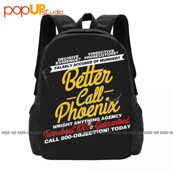 Раница Ace Attorney по-Добро Покана Phoenix Голям капацитет, училищни креативна чанта за съхранение на дрехи, раници
