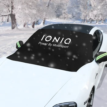 За Hyundai IONIQ 5 6 7 За по-Предна на Предното Стъкло, Защитно покритие От Сняг И Лед, сенника На Предното Стъкло на Колата, Защита От ултравиолетови лъчи, Автомобили Солнцезащитная на Кутията