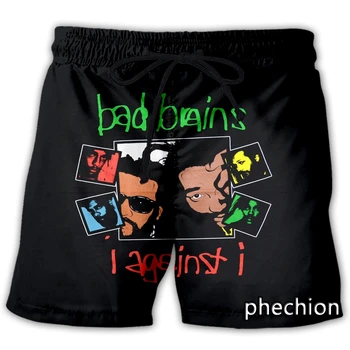 phechion Нови Модни Мъжки/Дамски Ежедневни Панталони С 3D Принтом Bad Мозъци, Градинска Дрехи, Мъжки Свободни Спортни шорти L142