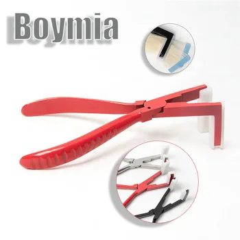 Професионални клещи Boymia за изграждане на лента Клещи за коса от неръждаема стомана Три цвята Ергономичен дизайн за салонных инструменти