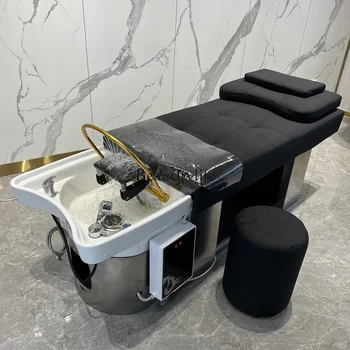 Напълно раскладывающееся стол за шампоан в фризьорски салон за керамични мивки в фризьорски салон