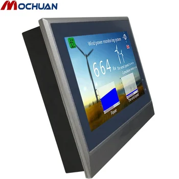 Китай евтин промишлен 7-инчов сензорен контролер на екрана modbus plc, hmi цена