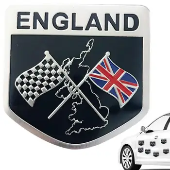 Стикери С Емблемата На Знамето На Юниън Джак Англия Флаг На Великобритания Сплав Емблема На Иконата На Кралица Елизабет Автомобили Емблемата На Хелоуин, Коледа