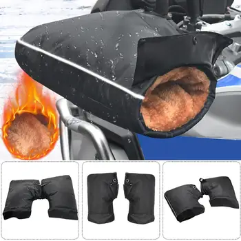 Защитен мотоциклет, скутер, дебела топла прикачване на волана, дръжката, прикачване на волана, Непромокаеми мотоциклетни ръкавици Guantes Мото