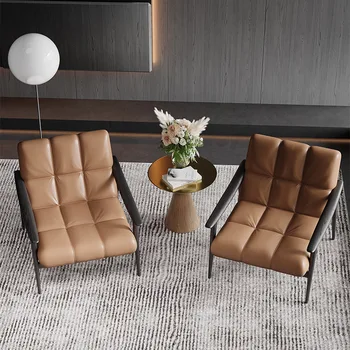 Италиански диван за дневната, Wooden дизайнерски грим, Мързелив Дизайн за стайлинг, Подлакътник за спалня, единична стол, Nordic Divano, Съвременни мебели