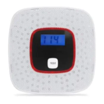Детектор за въглероден окис, CO Детектор аларма Датчик за алармена система за домашно сигурност Предупреждава както звуково, така и оптически