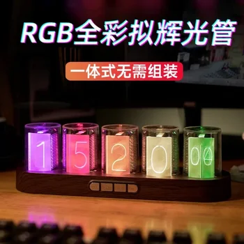 Nvarcher Rgb квазисветящиеся ламповые часовник с led подсветка киберспортивные настолни компютърни технологии набор от бижута имейл