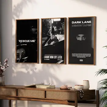 Дрейк Ретро от 80-те Хип-хоп рап Певица Звезда Музикален албум Плакати за хола Домашен арт декор на стените на Платното за Печат на снимки Подарък