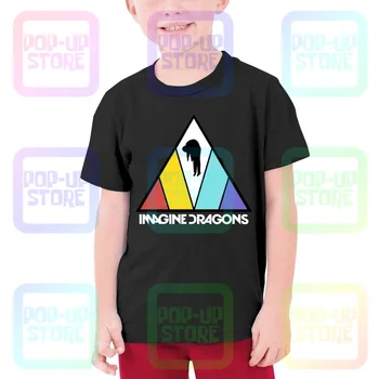 Тийнейджърката тениска с логото на Imagine Dragons Transcend, детска тениска от памук, трико, хит на продажбите