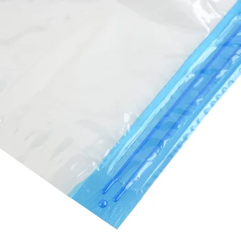 PET + PE Висококачествен Прозрачен вакуум пакет от висок Клас Сгъваем Компресиран Прозрачна Вакуумна торба за съхранение на дрехи голям размер