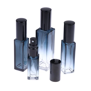 Градиентный син флакон парфюм 5 ml, 9 мл, 20 мл, флакон-спрей парфюм, Празна Стъклена бутилка спрей, Пътен козметични флакон