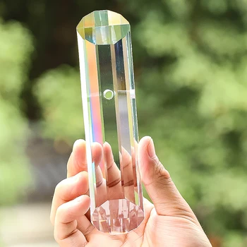 150 мм Дълга Прозрачна Ивица Crystal Prism, Преливащи Пречупване Право Полилей Дома САМ Сватбена Осветление Декор на Аксесоари