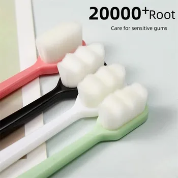 Тънки Меки четки за зъби Million Nano-Щетинная четка за зъби, Антибактериална Защита на венците, четка за зъби за пътуване, хигиена на устната кухина