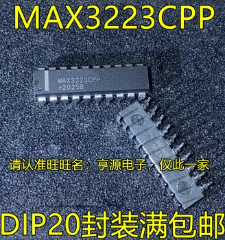 5шт оригинален нов MAX3223CPP DIP20 пин RS232 водача на радиоприемник чип MAX3223