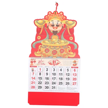 2024 Година на Дракона Стенен календар в китайски стил Елегантен подвесная Ежедневно хартия Домашен офис