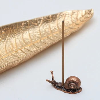 Титуляр ароматна пръчица от листата на дървото Начало декор Украса на работния плот за медитация