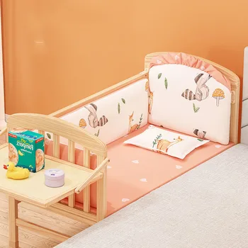 Платформата Едно Бебешко Легло Бариера Мода Японската Лукс Бебешко Легло Парапети Матраци Literas Богат На Функции Мебели За Спалня
