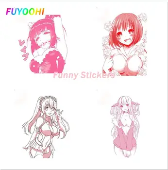 Етикети FUYOOHI Play за hentai момиче Автомобилни стикери-Модерни проста стикер със защита от надраскване Мотоциклет Лаптоп Декор Стил на автомобила