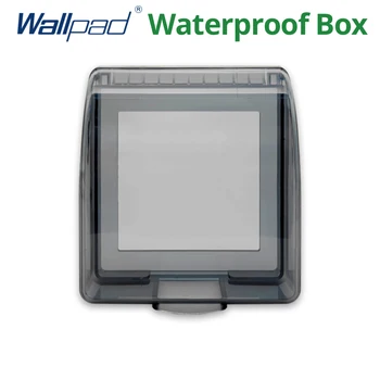 Водоустойчива кутия 86 Type Wallpad за стенен прекъсвач и контакти 86 * 86 mm, Бял, Черен, Прозрачен, 45*95* 110 мм