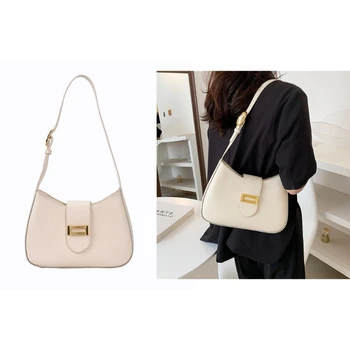 Дамски чанта през рамо от изкуствена кожа GD5F, вечерна чанта под мишниците, чанти през рамо, чанта-тоут