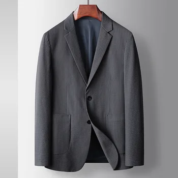 4069-R-Мъжки костюм с къси ръкави по поръчка, тенденция дрехи, нов летен мъжки костюм с къс ръкав