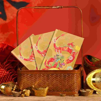 Китайската Година на Дракона, Червени Пликове, Коледен Подарък, Червен Плик Джоб, Пролетен Фестивал, Преносими чанти на Късмет, Пари