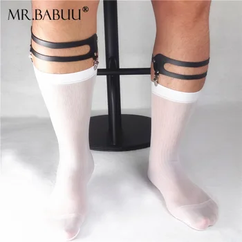 Mr. Babu/ Мъжки и женски универсални чорапи от висок клас, тънки чорапи за бизнеса, европейски и американски колан колани с двойни скоби