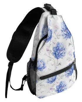 Сини, акварели, с цветен модел, ретро отличителни чанти за жени, мъжки водоустойчива чанта-незабавни посланици, Женски пътни, спортни чанти през рамо