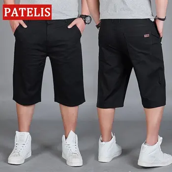 Мъжки Памучни Свободни панталони 3 Четвърти Панталони Шорти за Мъже