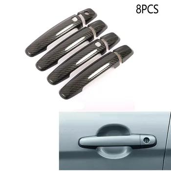 Капачка на дръжката на вратата от въглеродни влакна с хромирани елементи за Suzuki Swift Vitara S-CROSS 2012-2018 за стайлинг на автомобили
