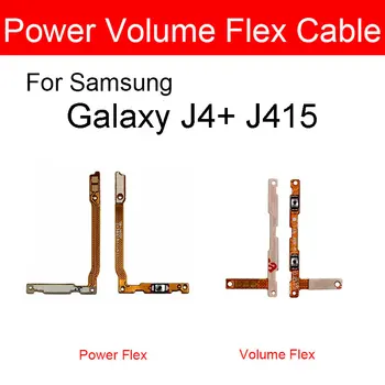 Гъвкав захранващ Кабел и да Регулирате силата на звука За Samsung Galaxy J4 + J4 Plus J4Plus SM-J415F J415F Бутон за Регулиране на силата на звука Гъвкава Лента за Управление на захранването