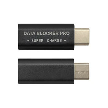 2 ЕЛЕМЕНТА USB Type-C Блокиращите на данни USB-C Juice Jack Defender Адаптер Поддържа, Бързо Зареждане (50/5A) Предотвратява Кражба на данни
