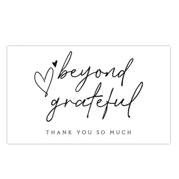 300шт на етикети с благодарственными картички Beyond the Grateful Карта За подкрепата на моя малък бизнес Украса на Подарък Поздравителна картичка