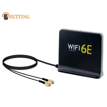 Преносима антена 2.4 5.8 g g 6g Wifi 6e Mimo с кабел 2 елемента Вътрешна външна безжична антена с магнитно дъно за мрежова карта