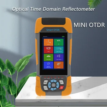 Оптично рефлектометр MINI OTDR във временната област 1310 nm 1550 nm 1610 нм с инструмент за ремонт на оптични кабели, OPM VFL OLS в реално време