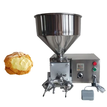 Многофункционална машина за пълнене на бутер тесто, Шоколадов Инжекторный Пълнител Крем пълнеж за понички Машина за полагане на торти