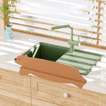 Cartoony водна дефлектор Кухненска мивка за измиване на съдове на водна дефлектор украса на повърхността на тоалетна масичка водна дефлектор на присоске