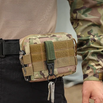 Военна чанта Molle, тактически колан, поясная чанта, спортна водоустойчива чанта за телефон, Колоездене, EDC, инструмент, Лов, тактическа раница