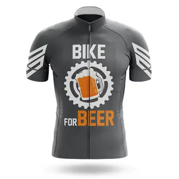 2023 Мъжки велосипед за бира, Велосипедна фланелка, блузи с къс ръкав, Велосипедна фланелка на МТВ за скоростно спускане, Пътен под наем, Командване спортно облекло