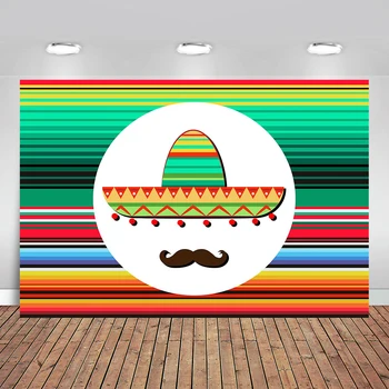 Мексикански мъж, сомбреро, пончо, фонове, за снимки, студийни фонове райе и с мустаци, за парти Cinco De Mayo